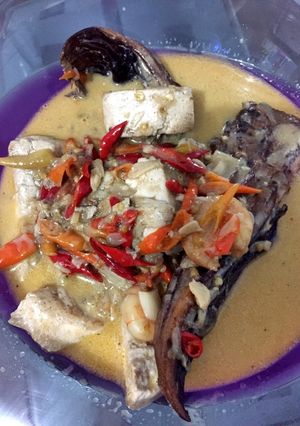 Foto resep Mangut ikan pari asap pedas