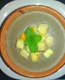 Crema de champiñones con crotones