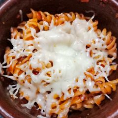 A picture of Cheesy Mug Pasta.