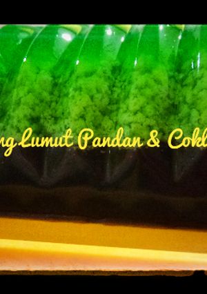 Foto resep Puding Lumut pandan coklat