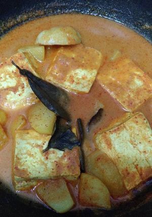 Foto resep Gulai tahu kentang vegan no santan