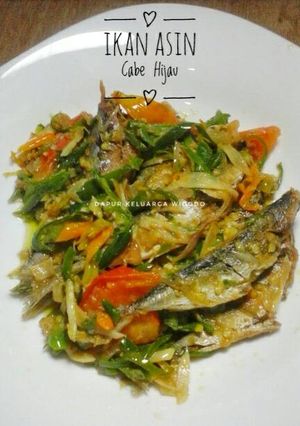 Foto resep Ikan Asin Cabe Hijau