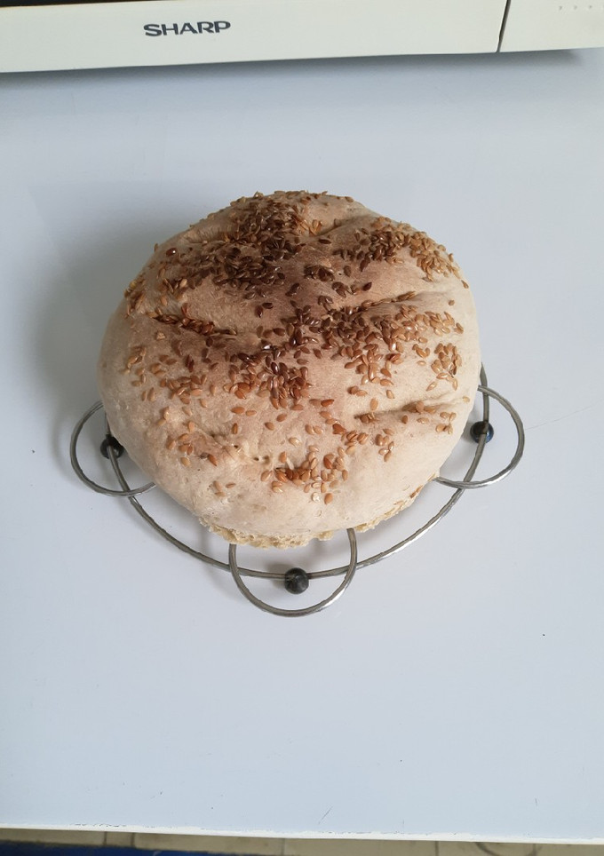 Una foto de Pan básico en Horno microondas (4 ingredientes)