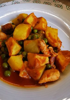 Zöldborsós csirke brassói recept fotója