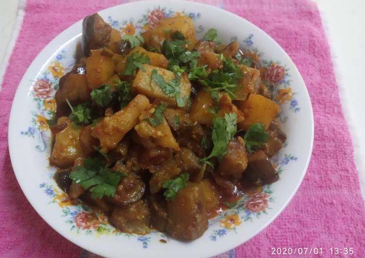 How to Prepare Perfect Baigan aloo sabji