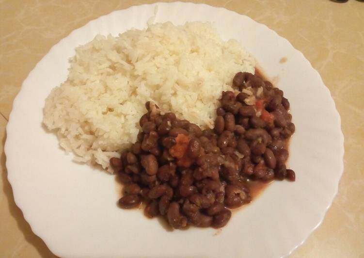 Simple Way to Prepare Speedy Rice &amp; Beans # 4 weeks challenge#