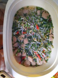 Foto resep Tumis tauge daun kucai dan bakso