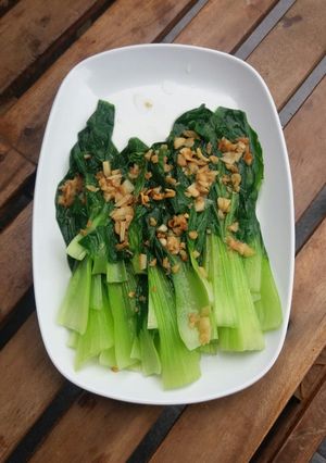 Foto resep Pokcoy Siram Bawang Putih