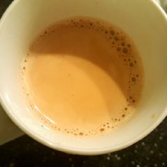 A picture of Herbal Milk Tea ☺🍵.
