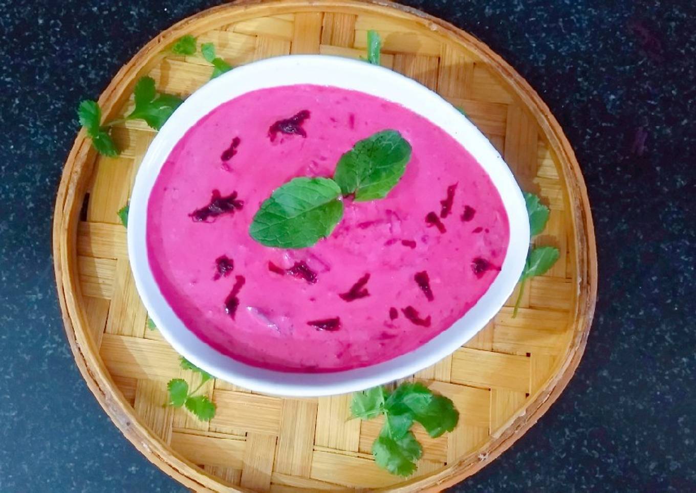 Beetroot raita