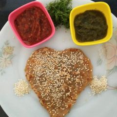 A picture of Dil leaves /soya Parantha.