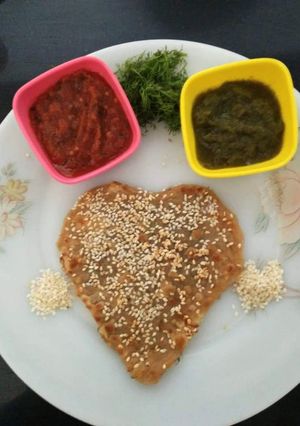 A picture of Dil leaves /soya Parantha.