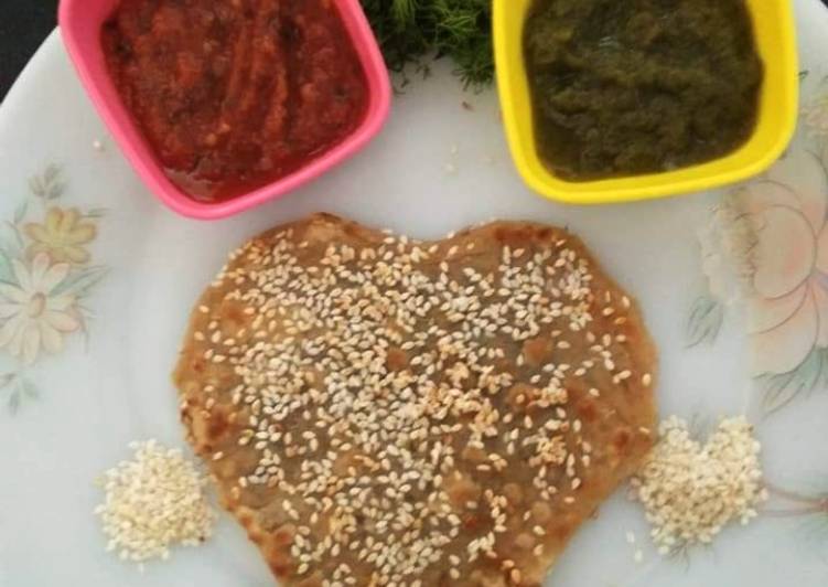 Recipe of Quick Dil leaves /soya Parantha