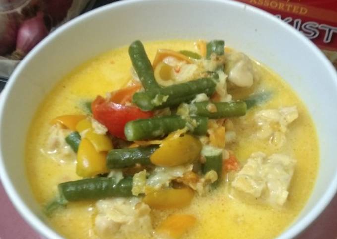 Resep Sayur Lodeh Kacang Panjang Kulit Melinjo Dan Tempe Oleh Dapurnya