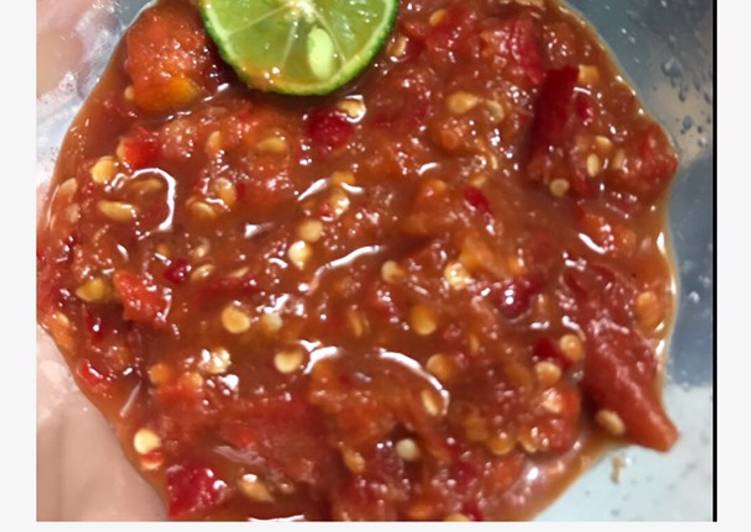 Recipe: Perfect Sambal Terasi Segar