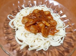 Foto resep Spaghetti la fonte with saus del monte