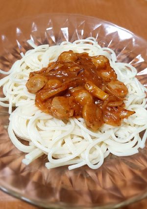 Foto resep Spaghetti la fonte with saus del monte