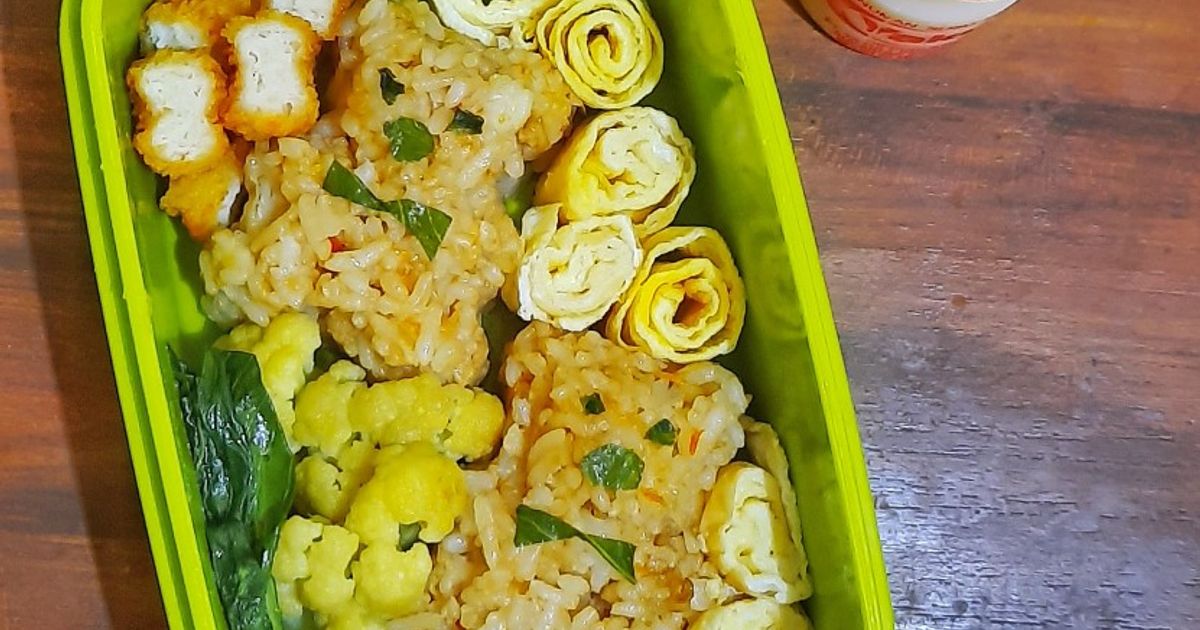 Resep Bento Resep Bento Nasi Goreng oleh Mimam Mu - Cookpad