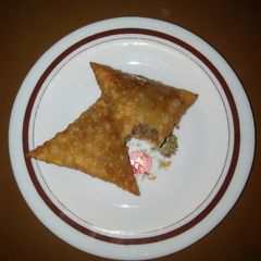 A picture of Beef Samosas.