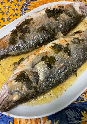 Une photo de Bars farcis en papillote