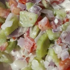 A picture of Chatpati or Khatti mithi Kachumar Salad.