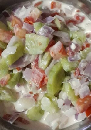 A picture of Chatpati or Khatti mithi Kachumar Salad.