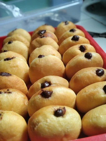 Recipe Donat Bomboloni isi coklat the Delicious So Delicious