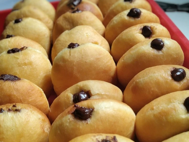 Recipe Donat Bomboloni isi coklat the Delicious Tasty