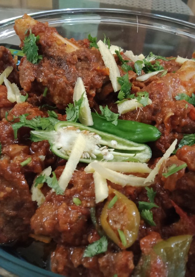 A picture of Authentic Mutton Karahi.