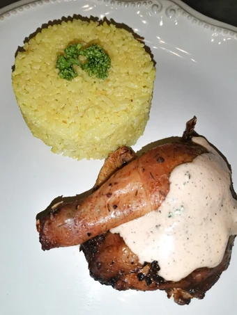Easy Way Make Recipe Roasted Peri-peri Chicken w/ Yellow Rice that is Delicious, Appealing}
