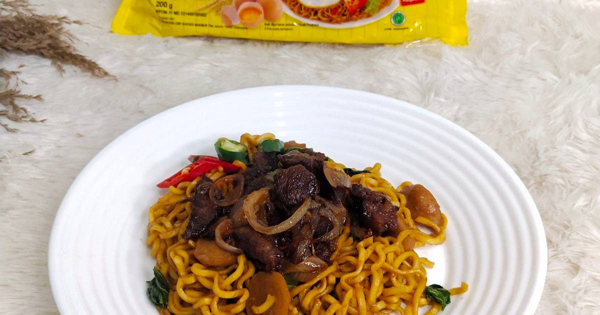 161 resep mie goreng bakmi lada hitam ( menu sahur ) enak