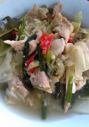 รูปของ อ่อมหมูใส่ผักกาดขาว