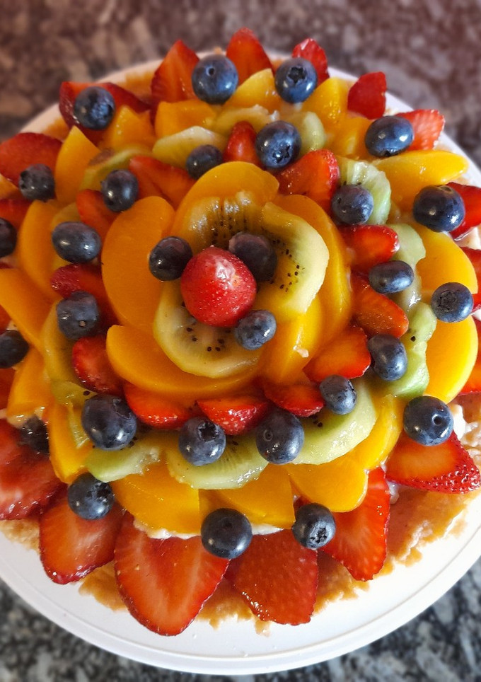 Una foto de Tarta frutal😍