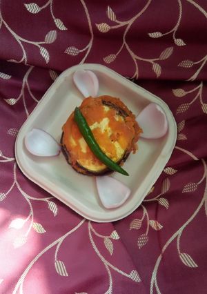 A picture of Baingan Bhaja.