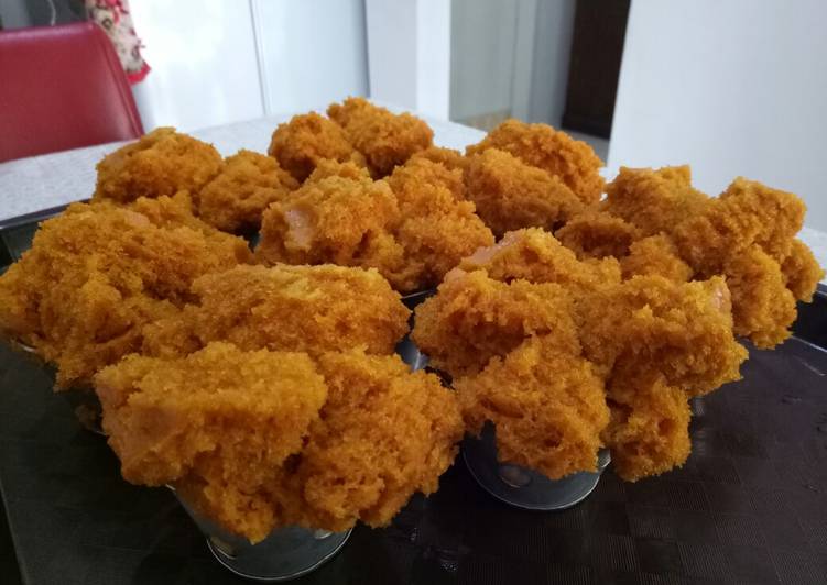 Bolu Kukus Labu Kuning(eggless,lembut,mekar semena2๐)