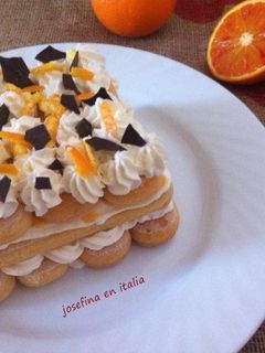 Una foto de Tiramisú de naranja/Tiramisù di arance