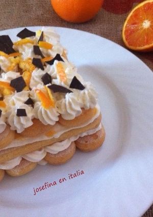 Una foto de Tiramisú de naranja/Tiramisù di arance
