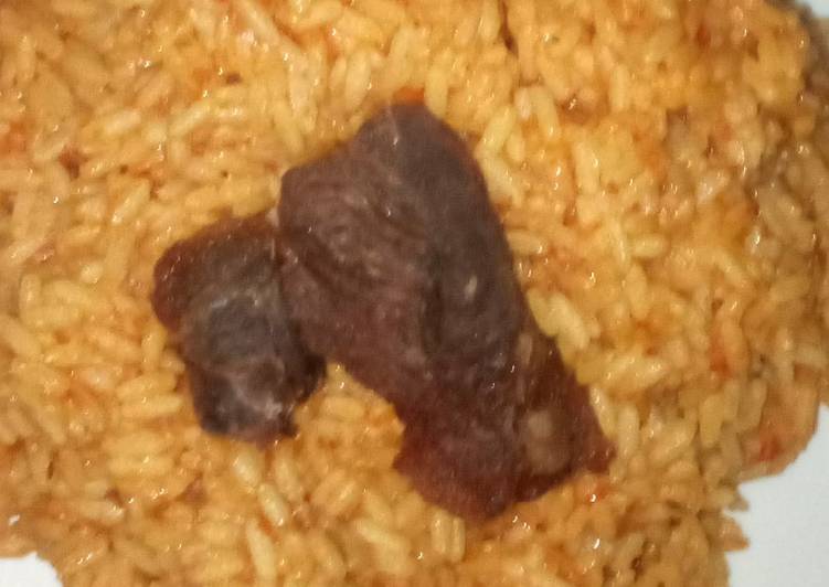 How to Prepare Perfect Jollof rice and meat #Ramadancontest#