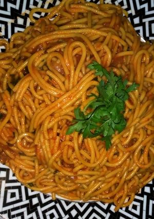 صورة لوصفة سباغيتي