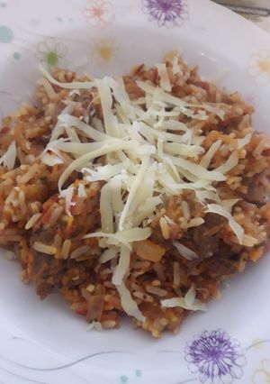 Una foto de Guiso de arroz con carne