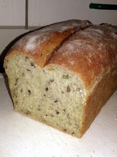 A picture of Delicious multigrain olive oil white bread.