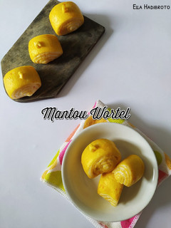 Foto resep Carrot Steam-Bun Roll (Mantou Wortel)