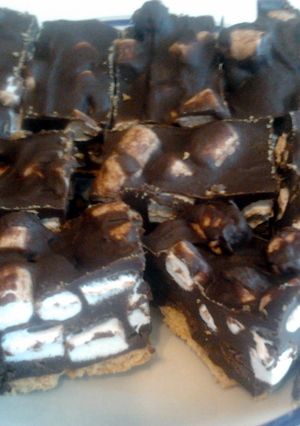 A picture of Rocky Road Squares.