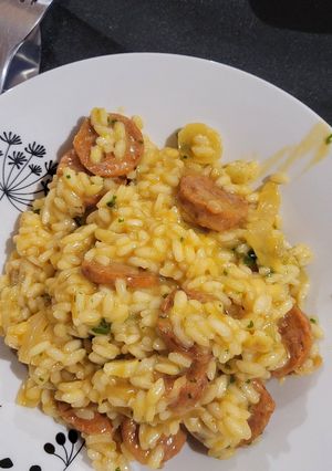 Une photo de Risotto au chorizo