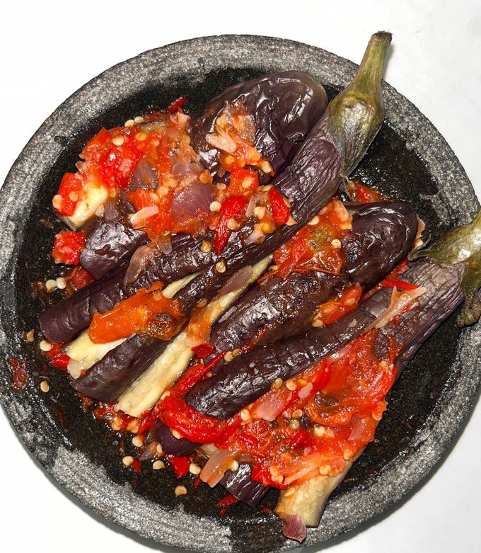 Foto resep Sambal terong kukus