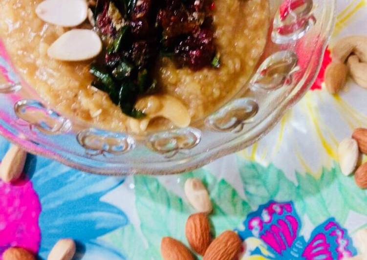 Steps to Cook Speedy Paan flavoured Daliya Kheer