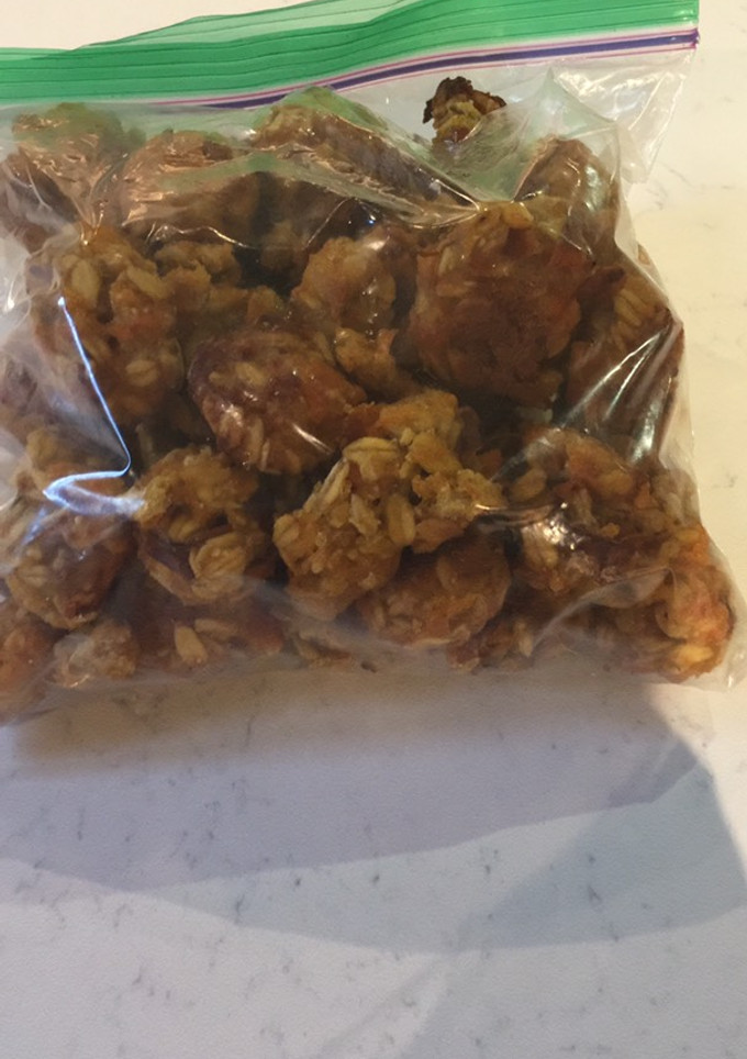 Una foto de Bolitas de zanahorias para caballos