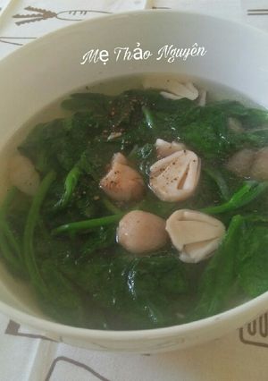 Hình của món Canh Mồng Tơi (Chay).