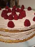 Entremet fraise framboise