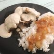 Osobuco con salsa de setas